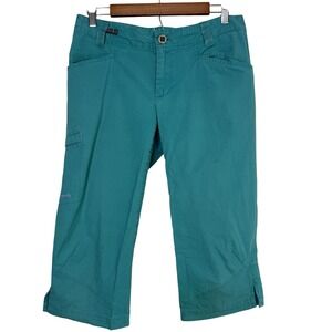 Patagonia Venga Rock Capris Womens Size 6 True‎ Teal Pants Hiking Climbing 83095